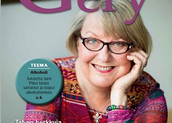 Voimaa ruuasta -lehden kansi, jossa Päivi Istala