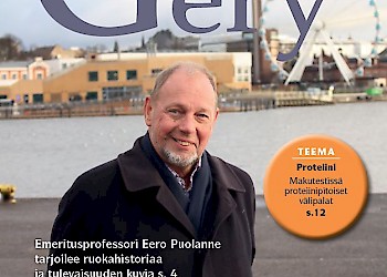 Voimaa ruuasta -lehden kansi, jossa Eero Puolanne