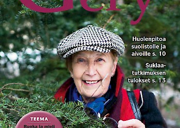 Voimaa ruuasta -lehden kansi, jossa Pirkko Lahti