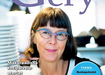 Voimaa ruuasta -lehden kansi, jossa Sirpa Sarlio